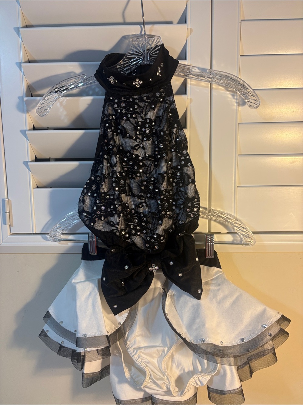 Black & White Dance Costume for Kids